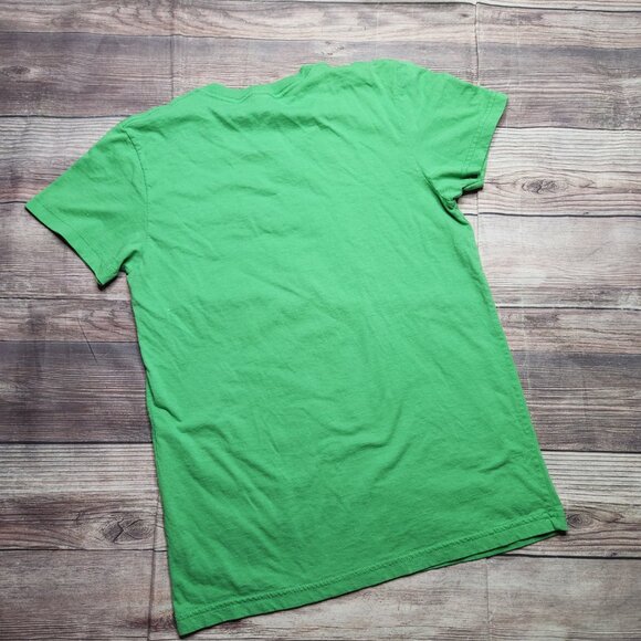 American Apparel Green Get Excited & Make Things Shirt - Picture 2 of 6